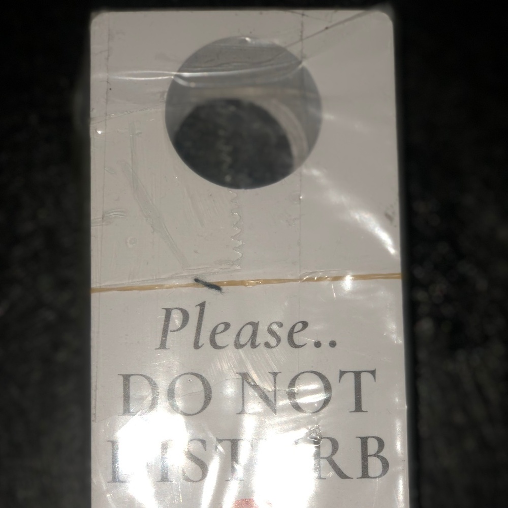 Please Do Not Disturb door slips